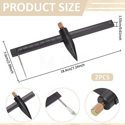 Plastic Cutting Gauge AJEW-WH0696-633-1