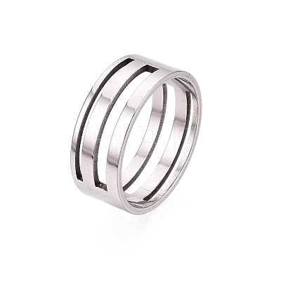 201 Stainless Steel Rings RJEW-ZX005-01P-1