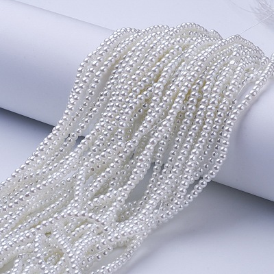 Glass Pearl Beads Strands X-HY-3D-B01-1