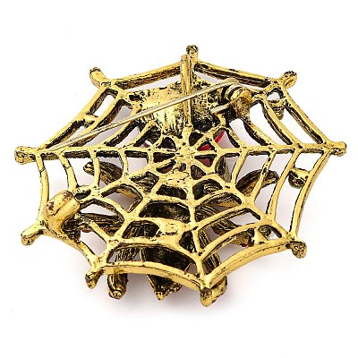 Animal Zinc Alloy Rhinestone Brooches JEWB-R052-01AG-03-1