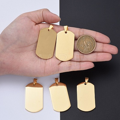 PVD Vacuum Plating 304 Stainless Steel Big Pendants LS-STAS-I140-19E-G-1