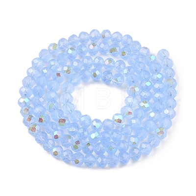 Electroplate Glass Beads Strands EGLA-A044-J4mm-L03-1