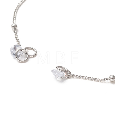 Brass Satellite Chain Bracelet Making AJEW-JB01151-05-1
