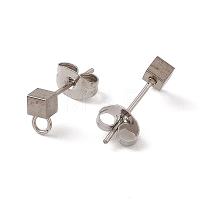 304 Stainless Steel Stud Earring Findings STAS-E179-03P-01-1