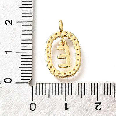 Brass Micro Pave Cubic Zirconia Pendants ZIRC-P123-01G-E01-1