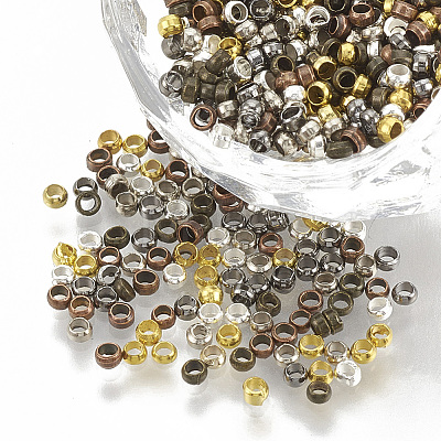 Brass Crimp Beads KK-Q754-01-1