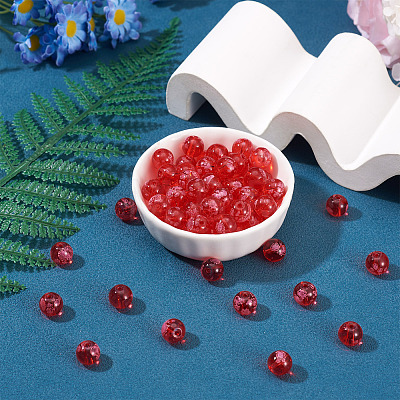 80Pcs Handmade Transparent Lampwork Beads FIND-TAD0001-04D-1