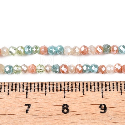 Electroplate Glass Beads Strands GLAA-T023-A16-07-1