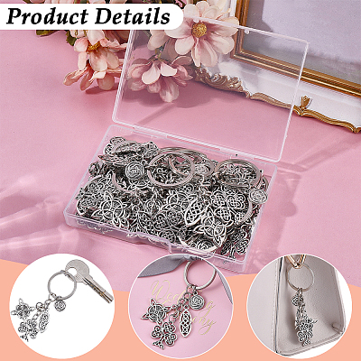 20Pcs Alloy Keychain KEYC-SC00048-1