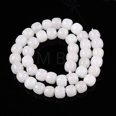 Dyed Natural White Jade Beads Strands G-T138-S01-1