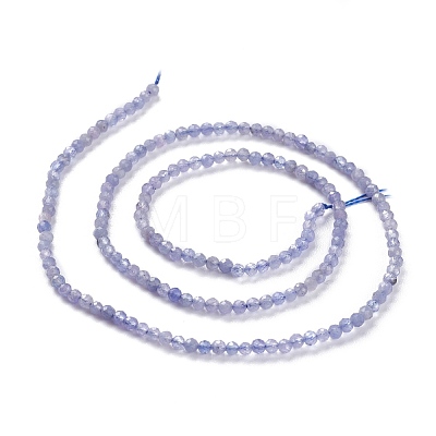 Natural Tanzanite Beads Strands G-A026-A05-2mm-1