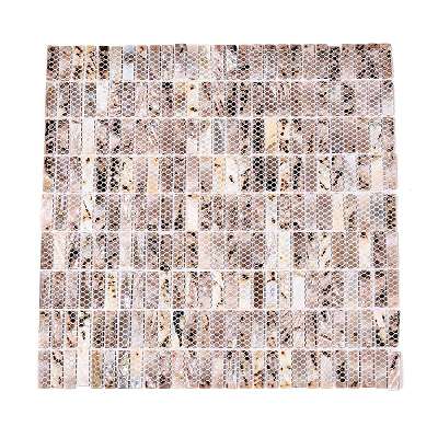Natural Freshwater Shell Mosaic Tile Cabochons SHEL-Q029-01-1
