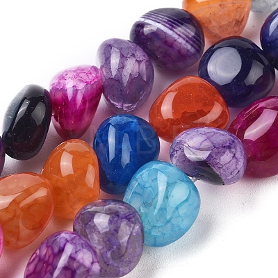 Natural Agate Beads Strands G-L560-L02-1
