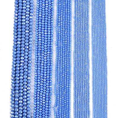 Electroplate Glass Beads Strands EGLA-A044-P8mm-A17-1