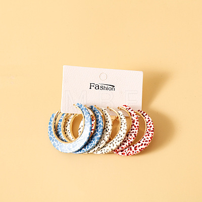 Acrylic Hoop Earrings FS-WG995C7-12-1