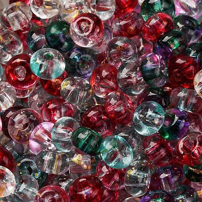 Baking Paint Transparent Colours Glass Round Beads SEED-L011-13A-01-1