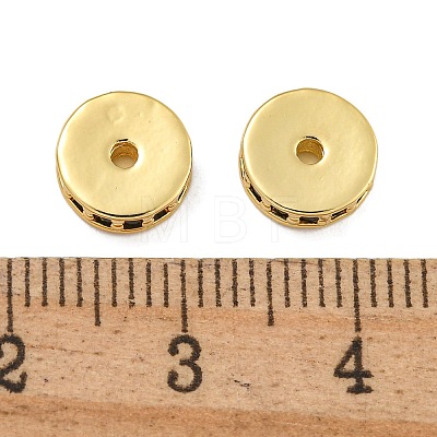 Rack Plating Brass Micro Pave Cubic Zirconia Beads KK-U030-28G-10-1