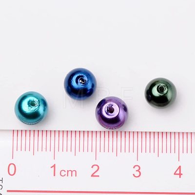 8mm Multicolor Pearlized Glass Pearl Beads for Jewelry Making HY-PH0006-8mm-11-1