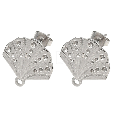 304 Stainless Steel Stud Earring Findings STAS-Z175-02P-02-1