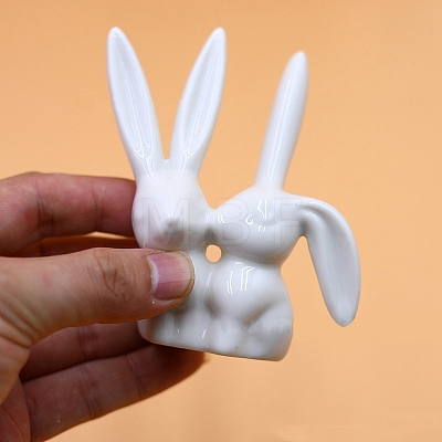 Porcelain Rabbit Sculpture Display Decorations PW-WG617B0-01-1