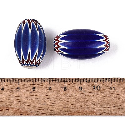 Handmade Millefiori Glass Barrel Beads LA-N002-28B-1