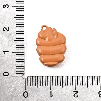 Spray Painted Alloy Pendants AL-CBAD39A-01B-1