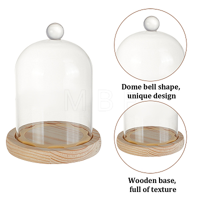 Glass Dome Cover AJEW-WH0348-293A-1