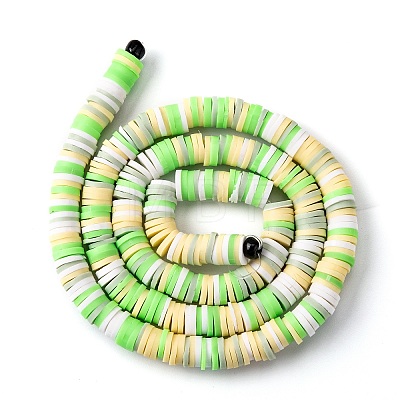 Handmade Polymer Clay Beads Strands CLAY-R089-6mm-T02B-12-1