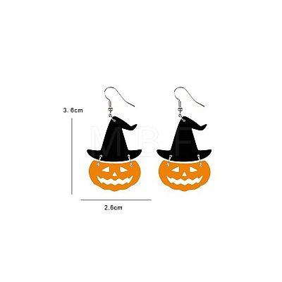 Halloween Theme Acrylic Dangle Earrings FS-WG9F574-07-1