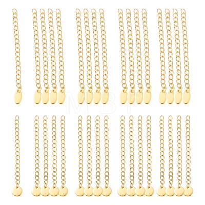 6Pcs 2 Style 304 Stainless Steel Chain Extender STAS-FS0001-17G-1