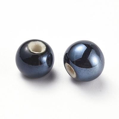 Handmade Porcelain Beads PORC-D001-12mm-23-1