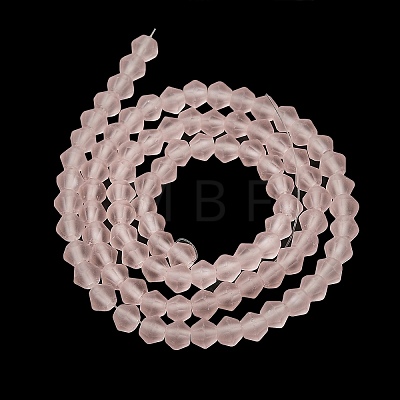 Imitate Austrian Crystal Frosted Glass Beads Strands EGLA-A039-T4mm-MD26-1