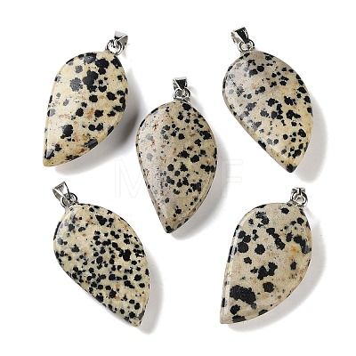 Natural Dalmatian Jasper Pendants GG-CBACB71-05P-04-1