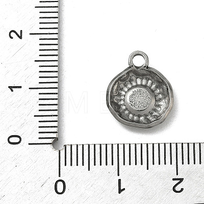 304 Stainless Steel Pendant Cabochon Settings STAS-P422-03P-1