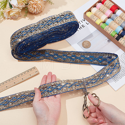 10Yards Paillette Embroidery Ribbon OCOR-OC0001-97A-1