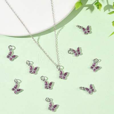 SHEGRACE Brass Micro Pave Cubic Zirconia Charms XGRQ5K537-628P-F-1