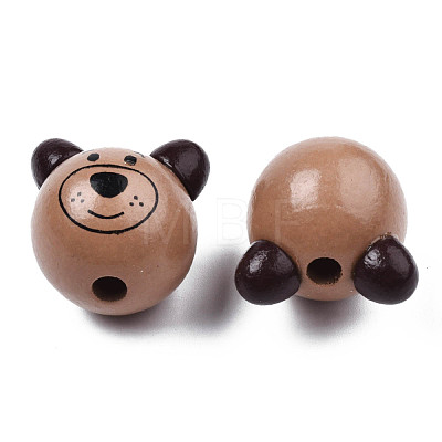 Natural Wooden Beads WOOD-S040-31-02-1