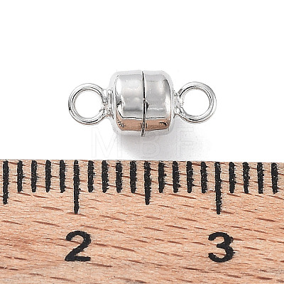 Rhodium Plated 925 Sterling Silver Magnetic Clasps STER-A043-01P-1