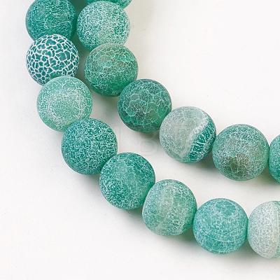 Natural Weathered Agate Beads Strands X-G-G589-8mm-08-1