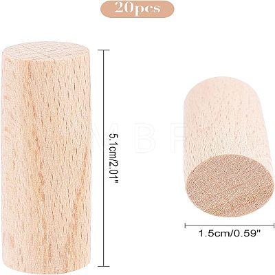  20Pcs Beech Wood Craft Sticks DIY-NB0006-51-1