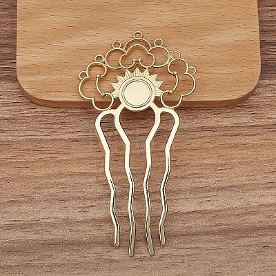 Alloy Hair Comb Findings PW-WG3438E-04-1