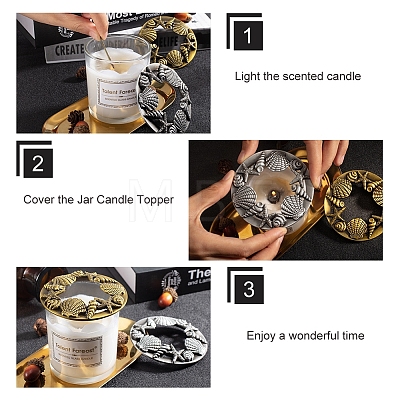 Zinc Alloy Candle Toppers AJEW-PH0017-57-1