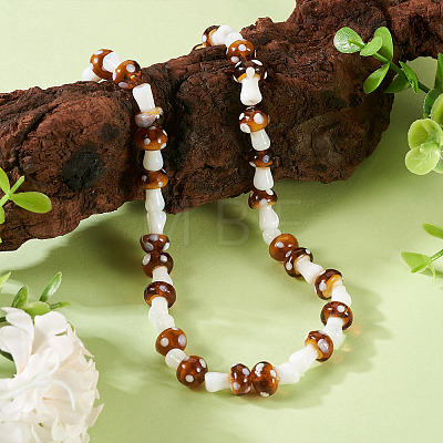 1Strand Handmade Lampwork Beads Strands LAMP-TA0001-84H-1