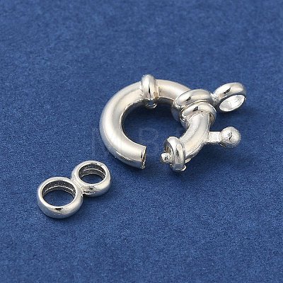 925 Sterling Silver Spring Ring Clasps STER-A007-23A-1