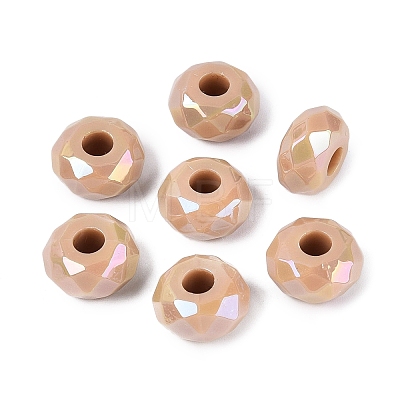 Opaque Acrylic European Beads OACR-E033-23M-1
