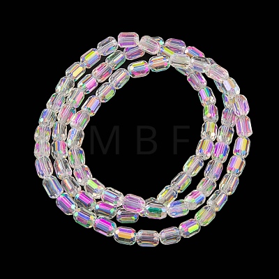 Electroplate Glass Beads Strands EGLA-D031-01-01-1