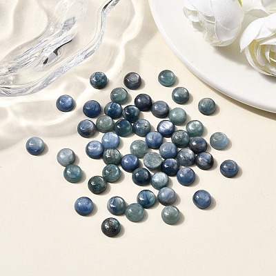 Natural Kyanite/Cyanite/Disthene Cabochons G-B146-03-8mm-1