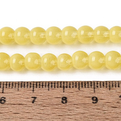 Acrylic Imitation Cat Eye Beads Strands OACR-Q197-01A-17-1