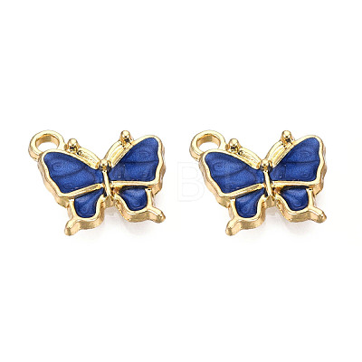 Light Gold Plated Alloy Charms ENAM-T009-03B-1