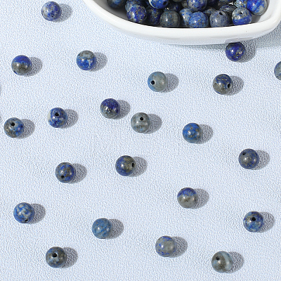 120Pcs Natural Lapis Lazuli Beads G-PA0001-15A-1